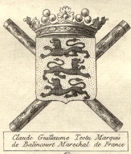 arms of a maréchal de France