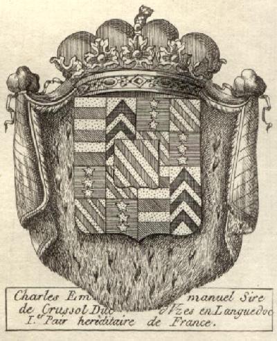 Arms of the duc d'Uz�s